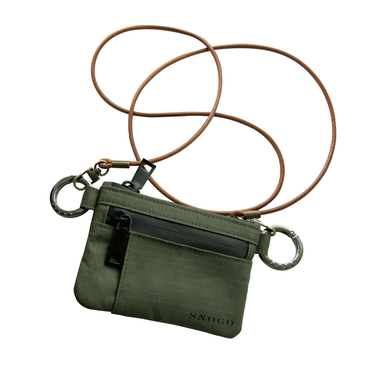 Travel Wallet | Attache' 7-Pocket Purse Wallet with Keyrings & Strap