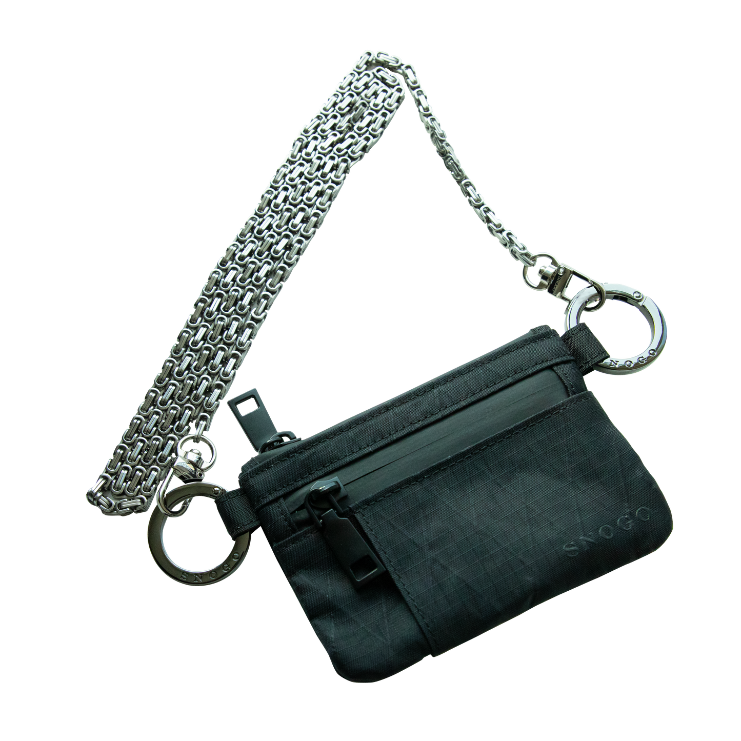 Travel Wallet | Attache' 7-Pocket Purse Wallet with Keyrings & Strap