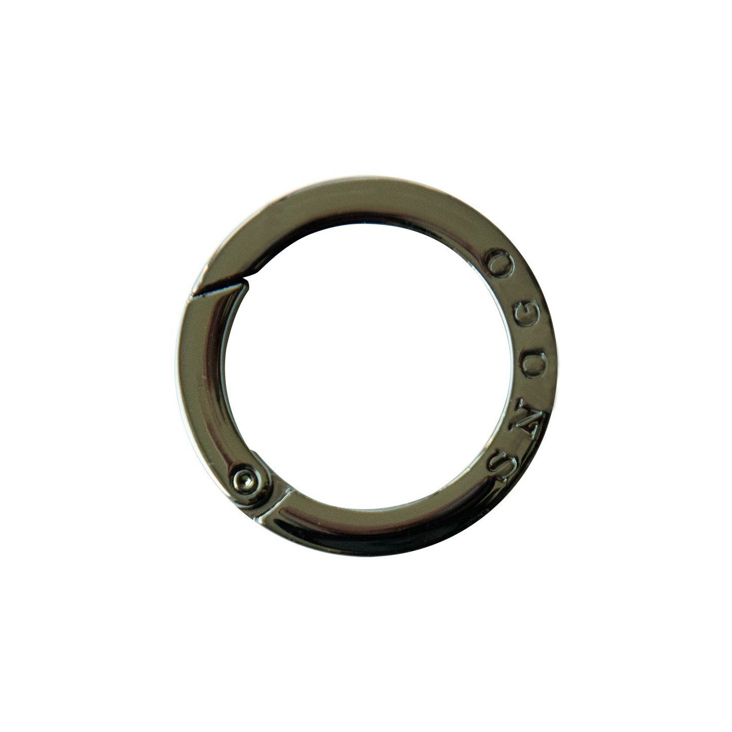 Gray Metal Keyring