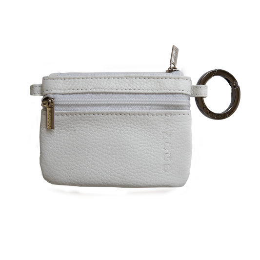 Litchi Leather 4-Pocket Wallet with Keyring