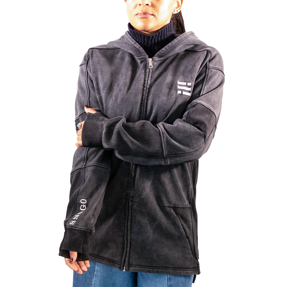 Heavyweight Hoodie - Mineral Wash Charcoal Gray