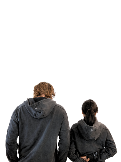 Heavyweight Hoodie - Mineral Wash Charcoal Gray