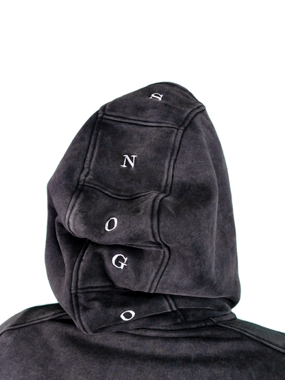 Heavyweight Hoodie - Mineral Wash Charcoal Gray