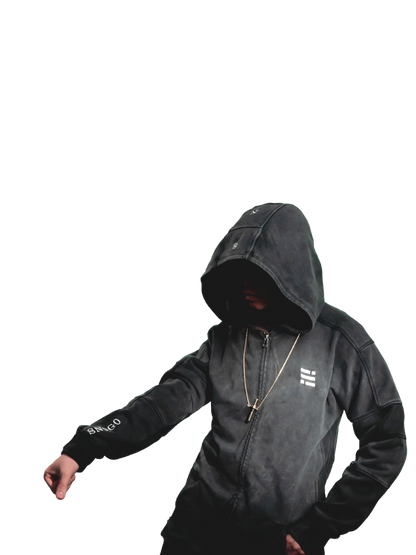 Heavyweight Hoodie - Mineral Wash Charcoal Gray