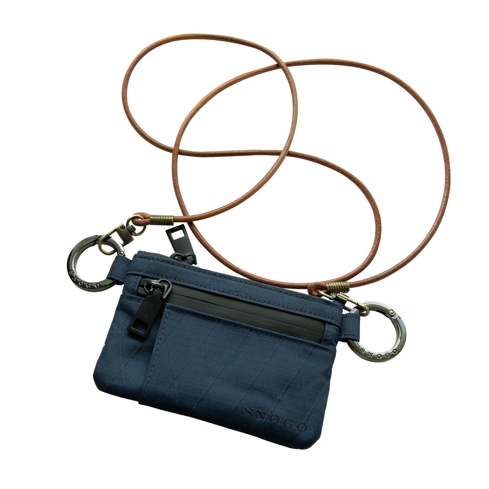 Travel Wallet | Attache' 7-Pocket Purse Wallet with Keyrings & Strap