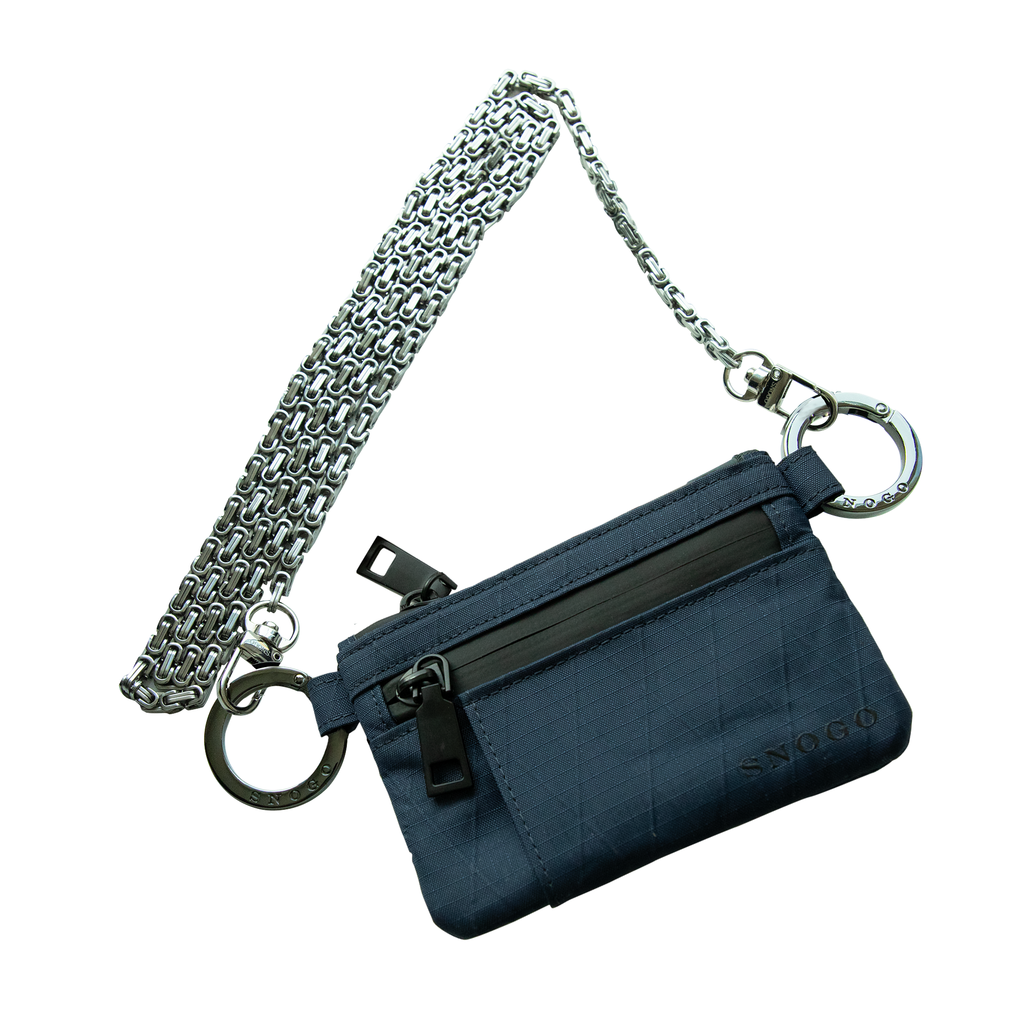 Travel Wallet | Attache' 7-Pocket Purse Wallet with Keyrings & Strap