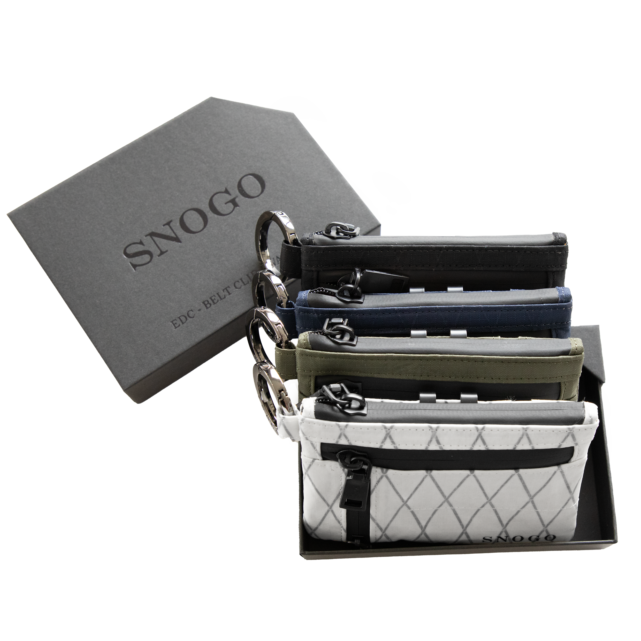 Snogo EDC Attaché 7-Pocket Belt Clip Wallet with Keyring