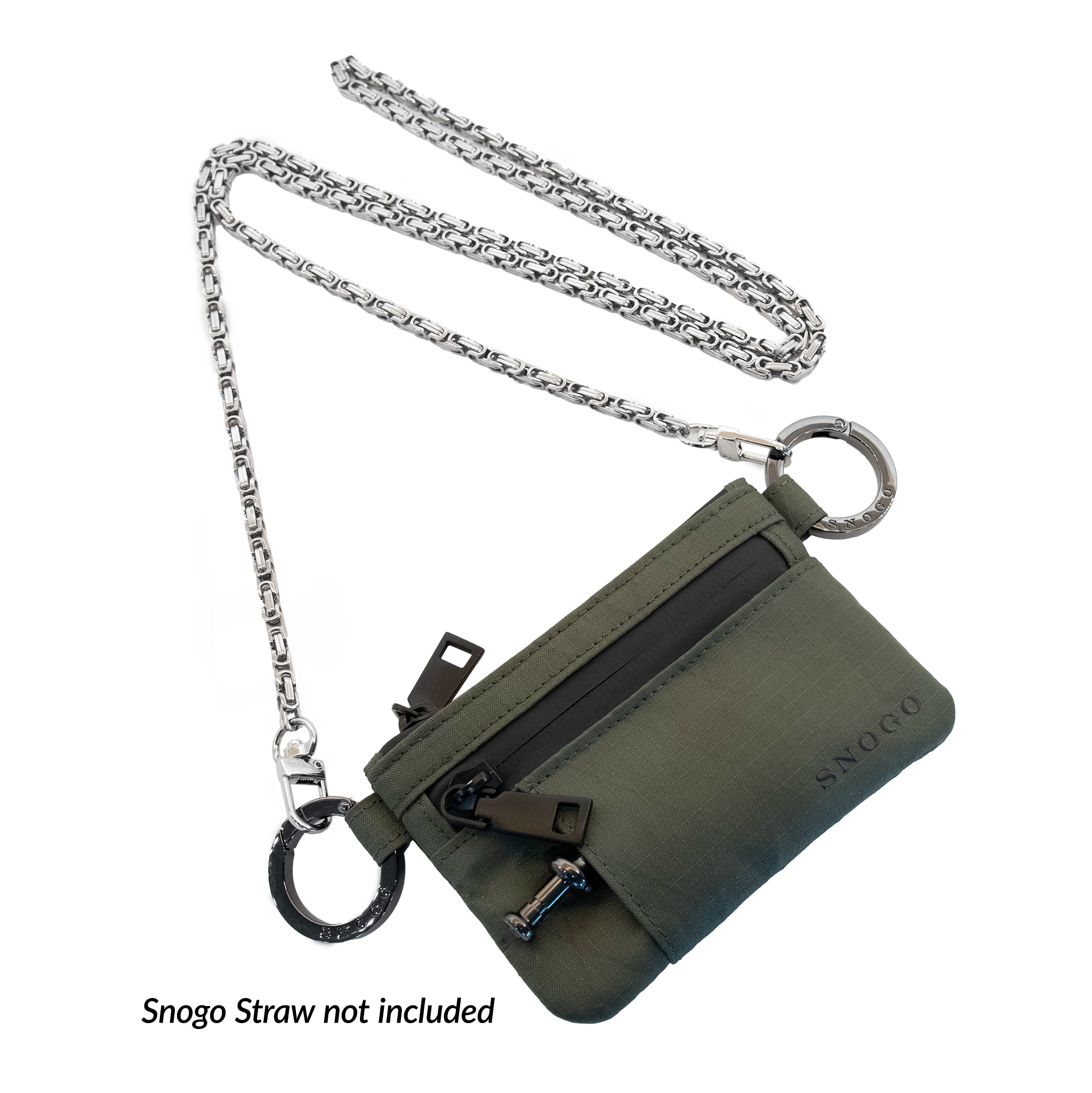 Travel Wallet | Attache' 7-Pocket Purse Wallet with Keyrings & Strap